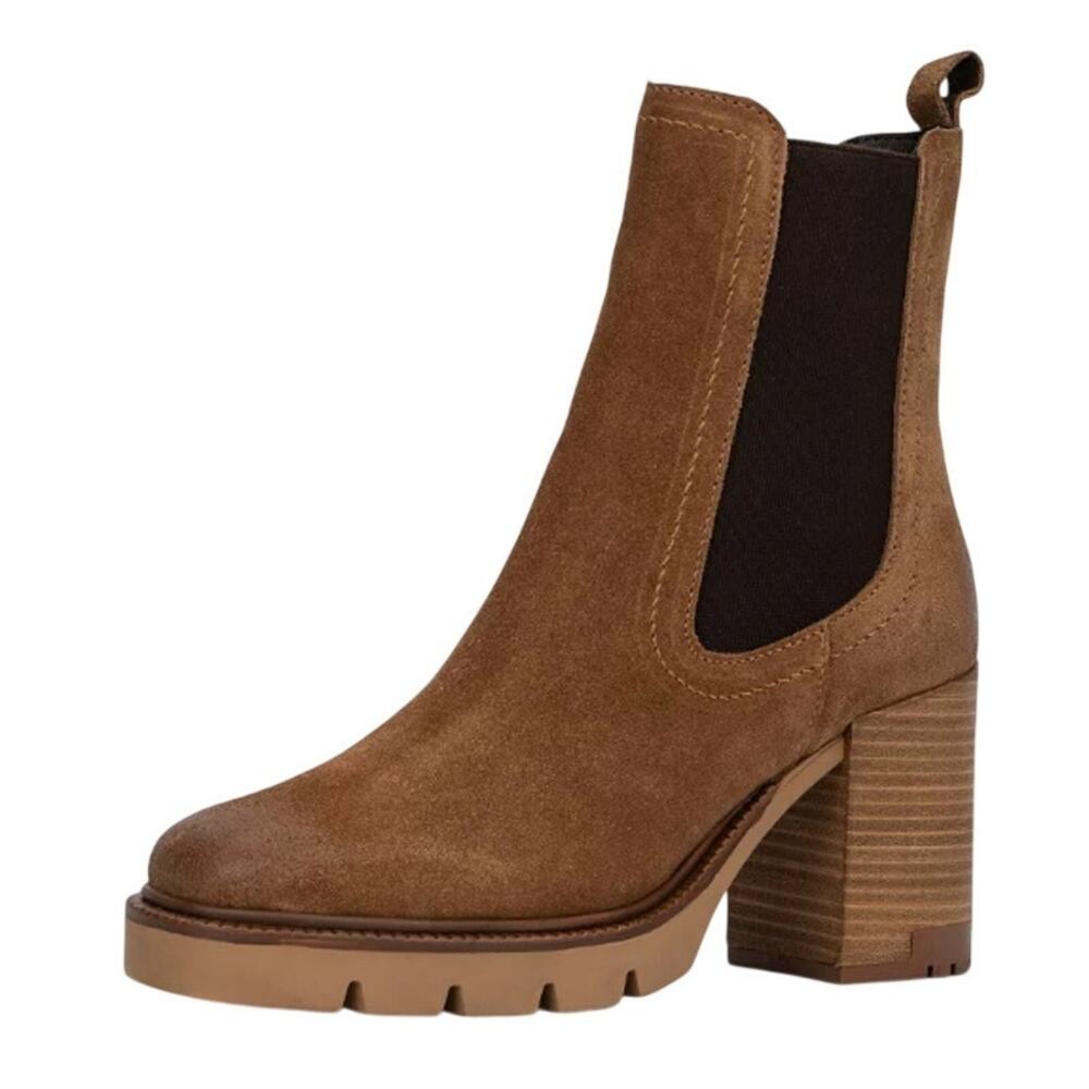 Vintage Foundry Womens Penelope Ankle Bootie Size 10 EU 41 Brown Suede EUC